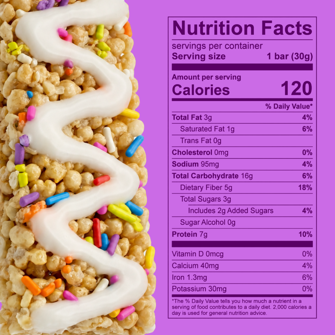 Taiyo Munch Birthday Cake Allergen-Free Protein Bars (12 Bars) | Gluten-Free, Vegan, Kosher, Top 9 Allergen Free, School-Safe Snack