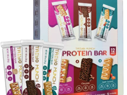 Taiyo Munch Allergen-Free Protein Bars Variety Pack (12 Bars) | Gluten-Free, Vegan, Kosher, Top 9 Allergen Free, School-Safe Snacks
