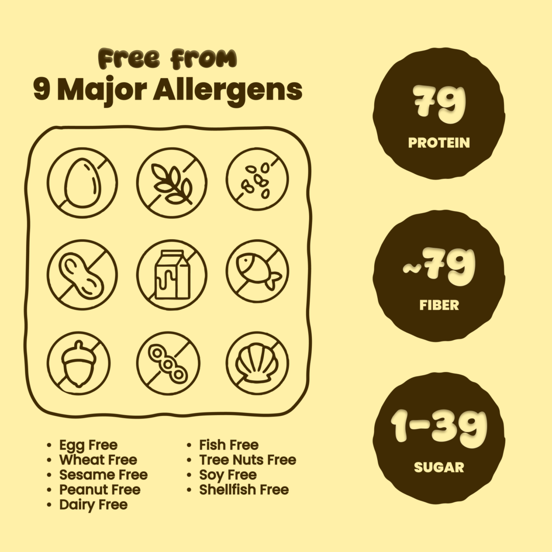 Taiyo Munch Allergen-Free Protein Bars Variety Pack (12 Bars) | Gluten-Free, Vegan, Kosher, Top 9 Allergen Free, School-Safe Snacks