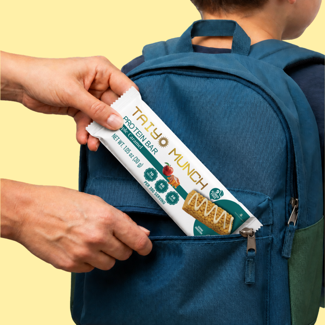 Taiyo Munch Allergen-Free Protein Bars Variety Pack (12 Bars) | Gluten-Free, Vegan, Kosher, Top 9 Allergen Free, School-Safe Snacks